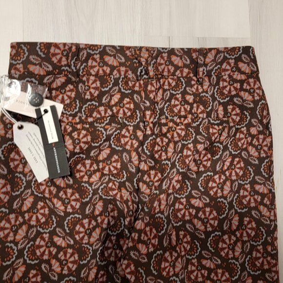 Anthropologie Red and Brown Straight Leg Pants - Picture 11 of 16